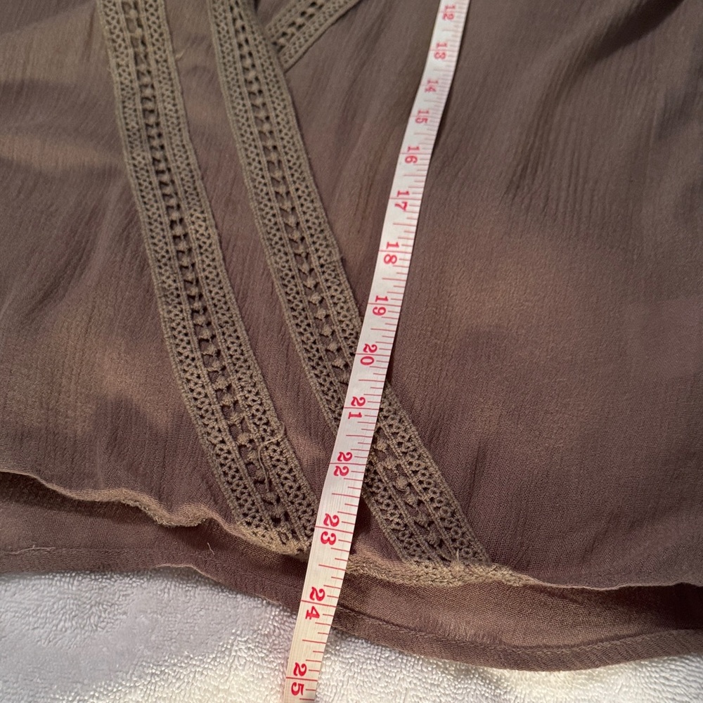 Blue Rain Olive Lace Trim light shirt - Picture 5 of 5
